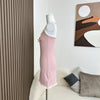 Pink Halter Knit Dress  HA1480