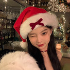 Black Bow Christmas Hat HA1309