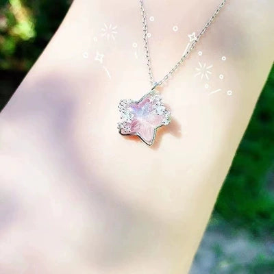 Honey Star Moon Heart Necklace   HA1723