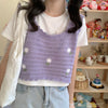Knitted sweater vest HA0996