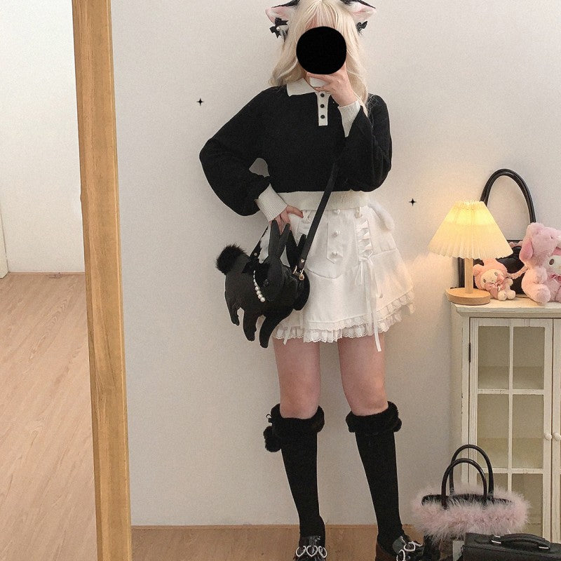 Lace Tie Heart Skirt  HA1268