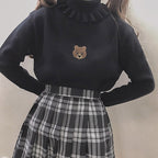 Turtleneck knitted bottoming shirt   HA1497