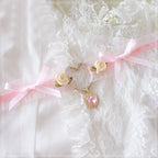 Fairy Cute Pink Heart Necklace    HA0747