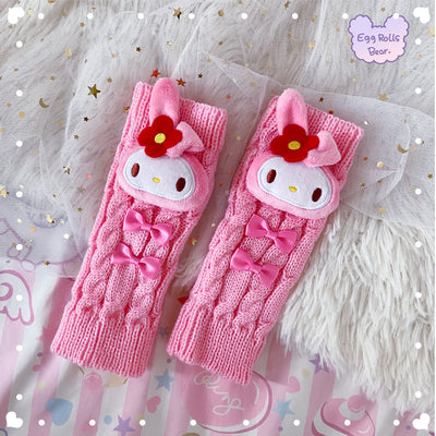 Bowl Lolita wool knitted glove  HA0739