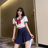 Fashionable age-reducing shirt and skirt two-piece set   HA1325