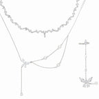 Butterfly Diamond Necklace Ring   HA0722