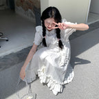 Accordion pleat dress with wood ears HA1301