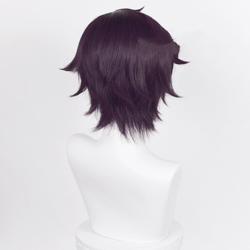 Shoto purple black cos wig   HA0784