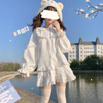 Doll Collar Rabbit Ear Long Sleeve Top  HA1409