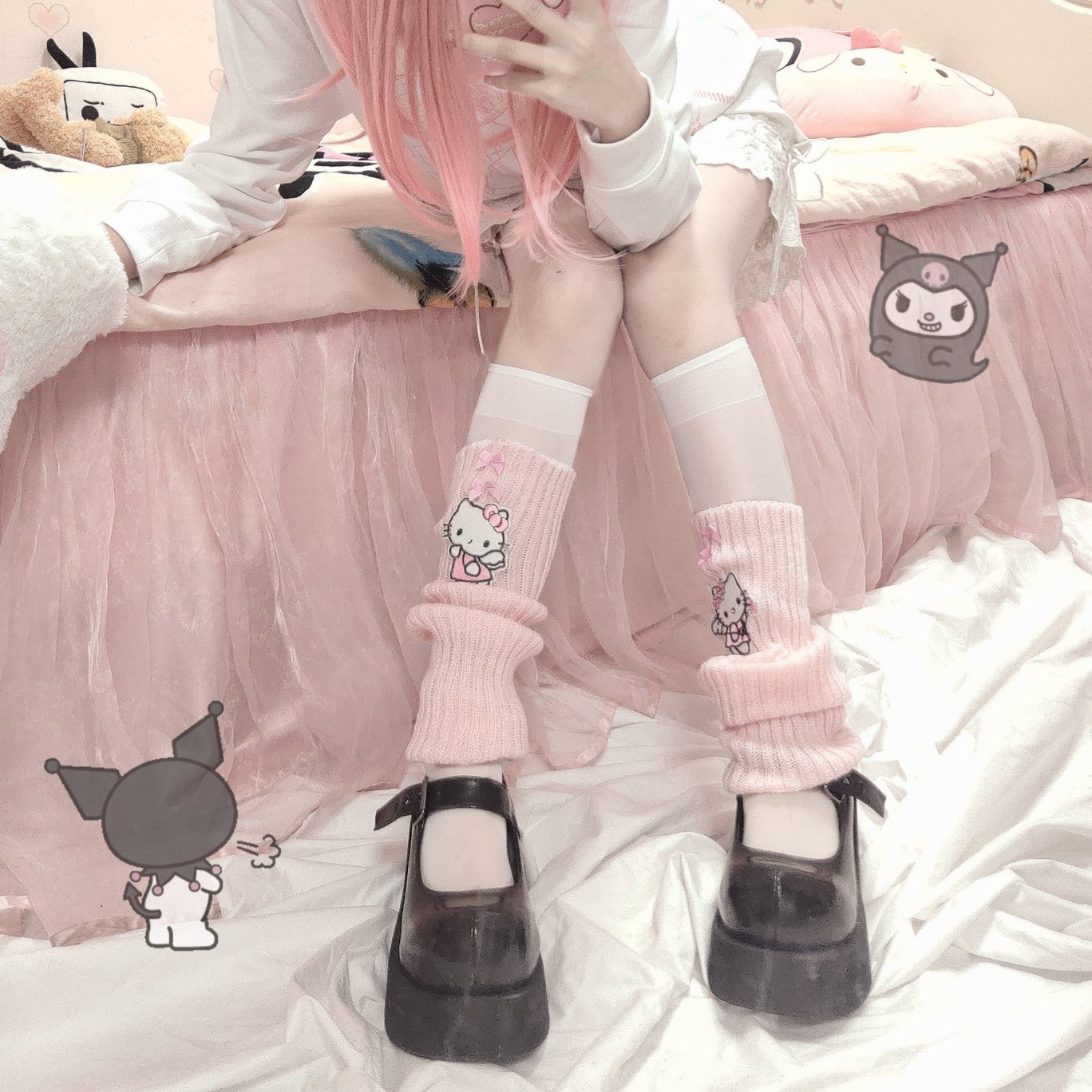 Cute Culture Pile Socks  HA1388