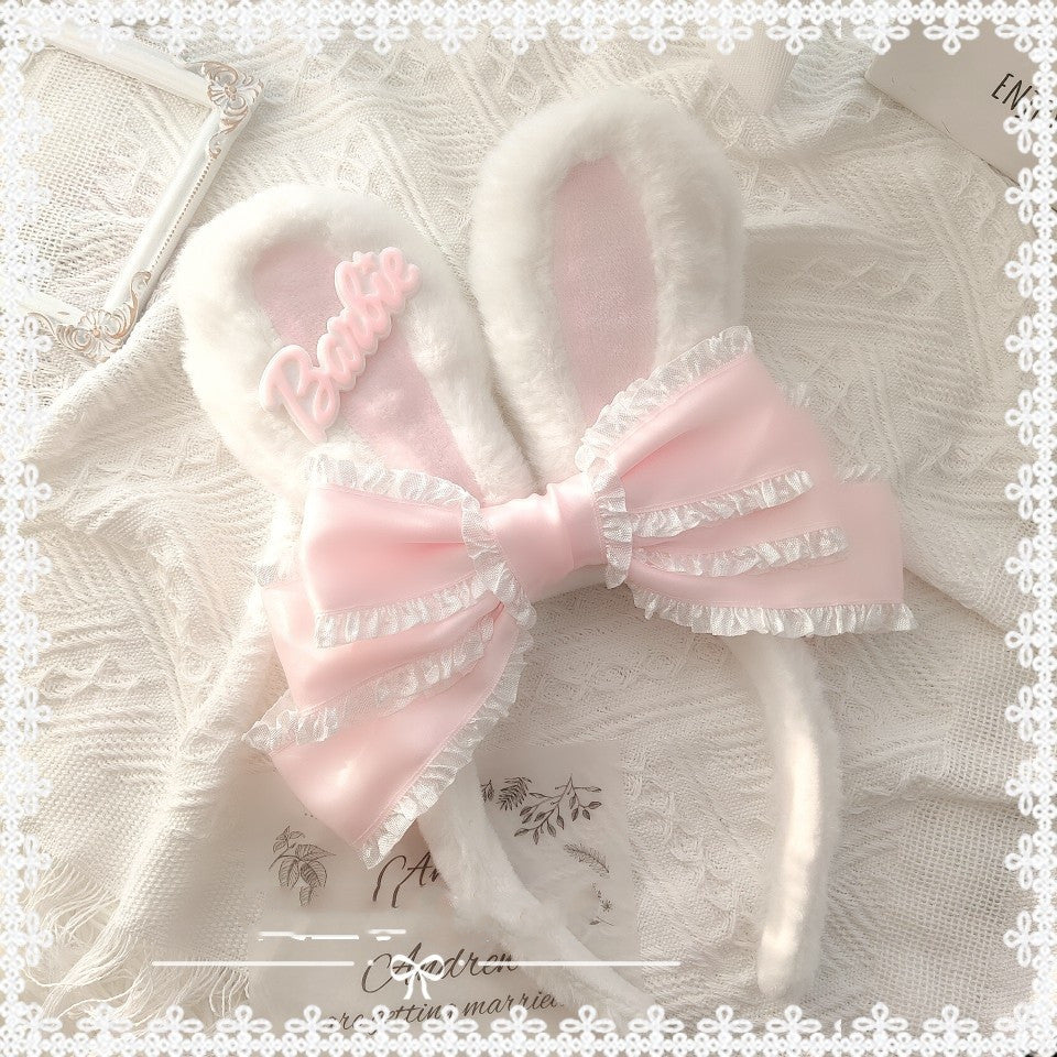 Plush Rabbit Ear Headgear    HA0625