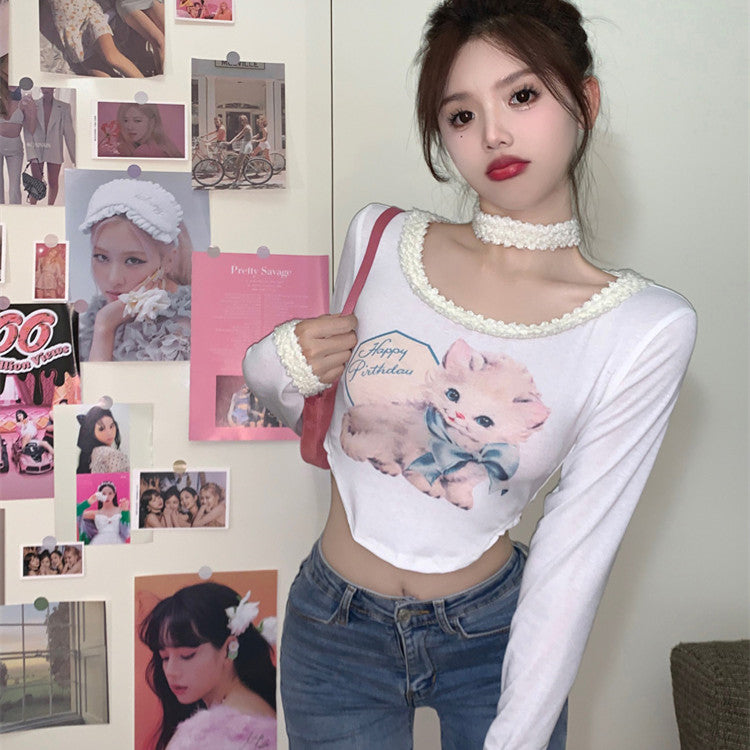 Cat cat T-shirt   HA1220