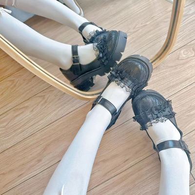 White Lace Bow High Heels   HA2128