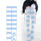 Cat's Claw Stripe Over the Knee Socks HA1518