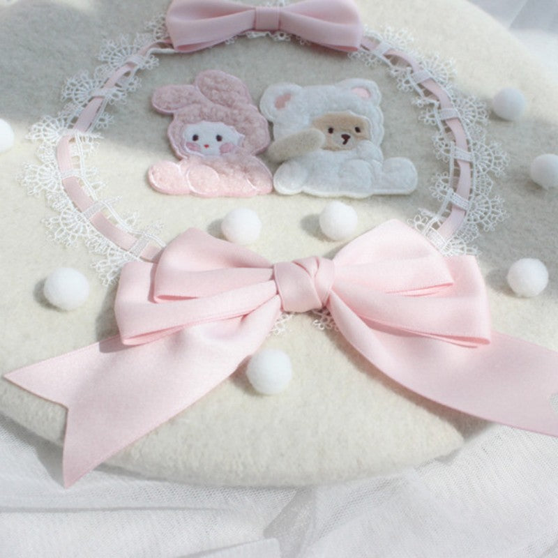Rabbit bear autumn winter beret  HA1393