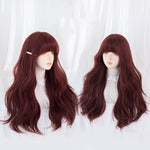 Red Big Wave Long Curly Wig   HA1241