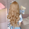 Blonde wavy long curly hair   HA0230