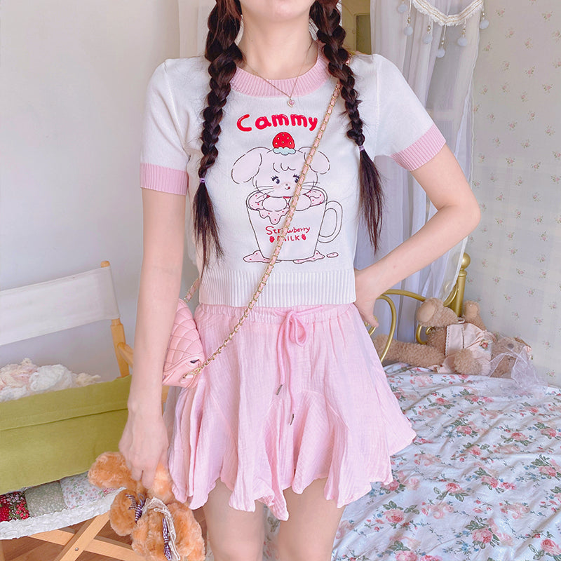Sweet and cute short sleeve t-shirt    HA0527