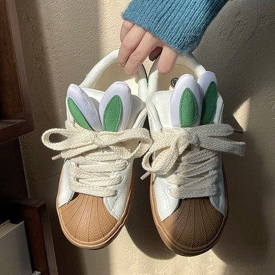 Pink rabbit white shoes   HA1477