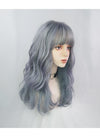 Gray-blue curly hair  HA0038