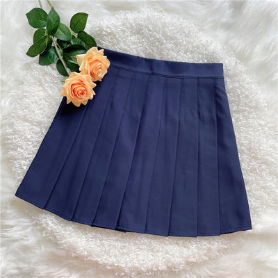 Slim all match pleated skirt HA1330