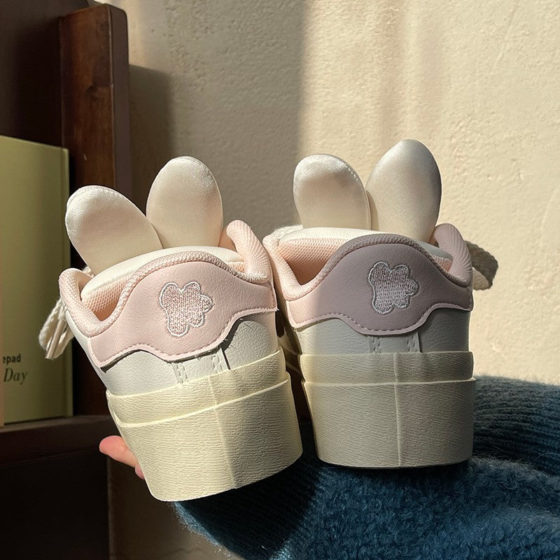 Pink rabbit white shoes   HA1477