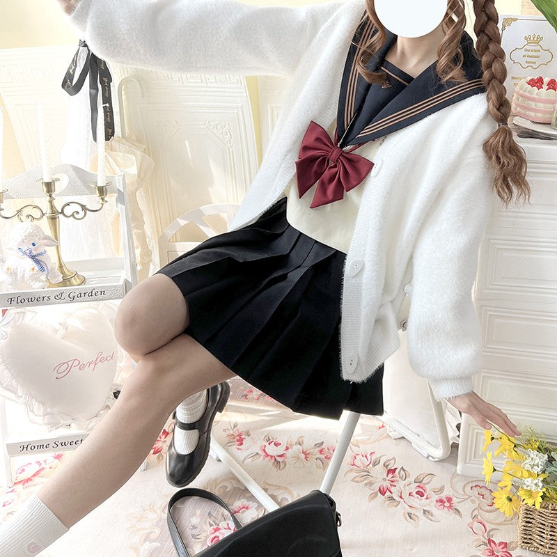 Knitted cardigan sweater coat   HA1539