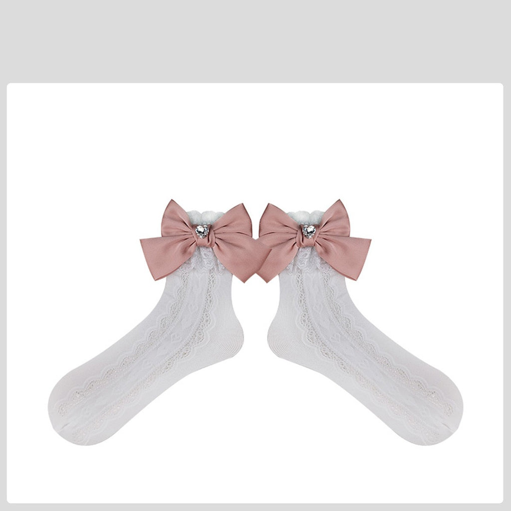 lace Bow socks   HA1587