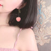 Cute girly peach earrings   HA0525
