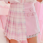 Colorblock Versatile High Waist Skirt   HA0322