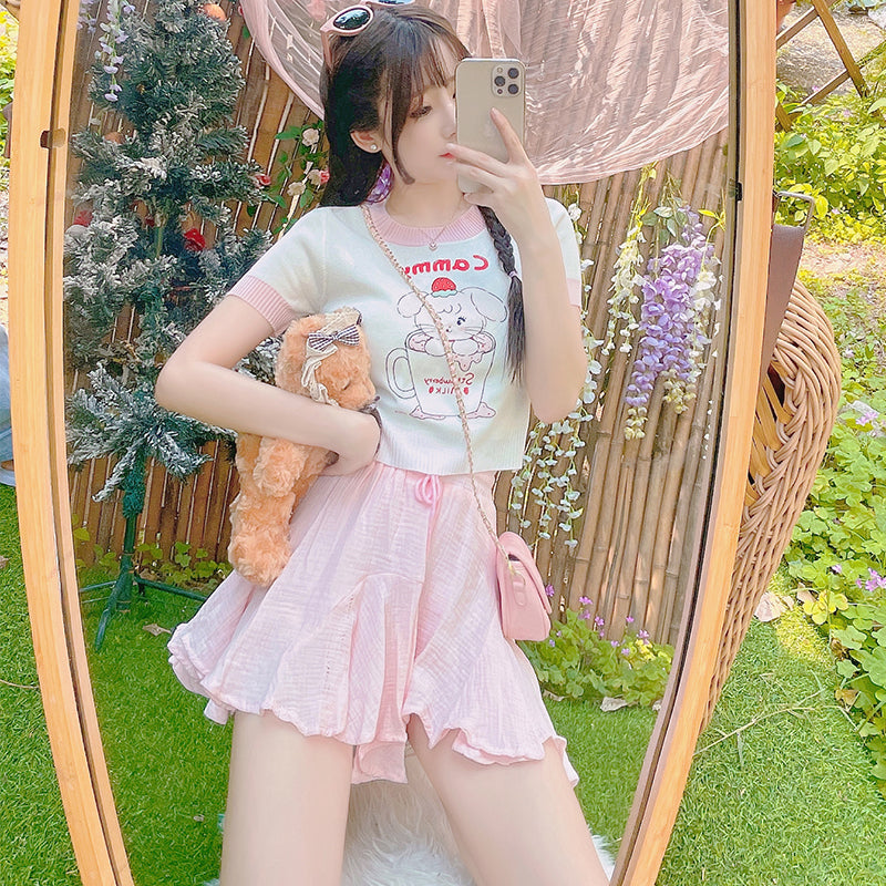 Sweet and cute short sleeve t-shirt    HA0527
