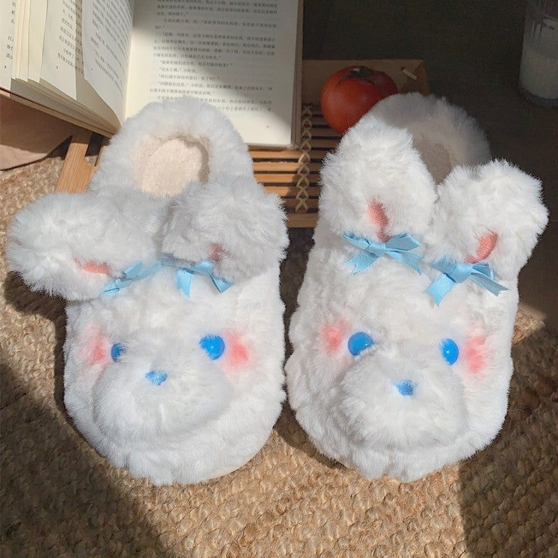 Girl Heart Rabbit Cotton Slippers  HA1346