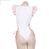Pink Plaid Big Bow Swimsuit HA0881
