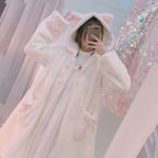 Cute cat paw plush coat   HA1458