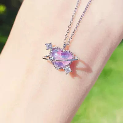 Honey Star Moon Heart Necklace   HA1723