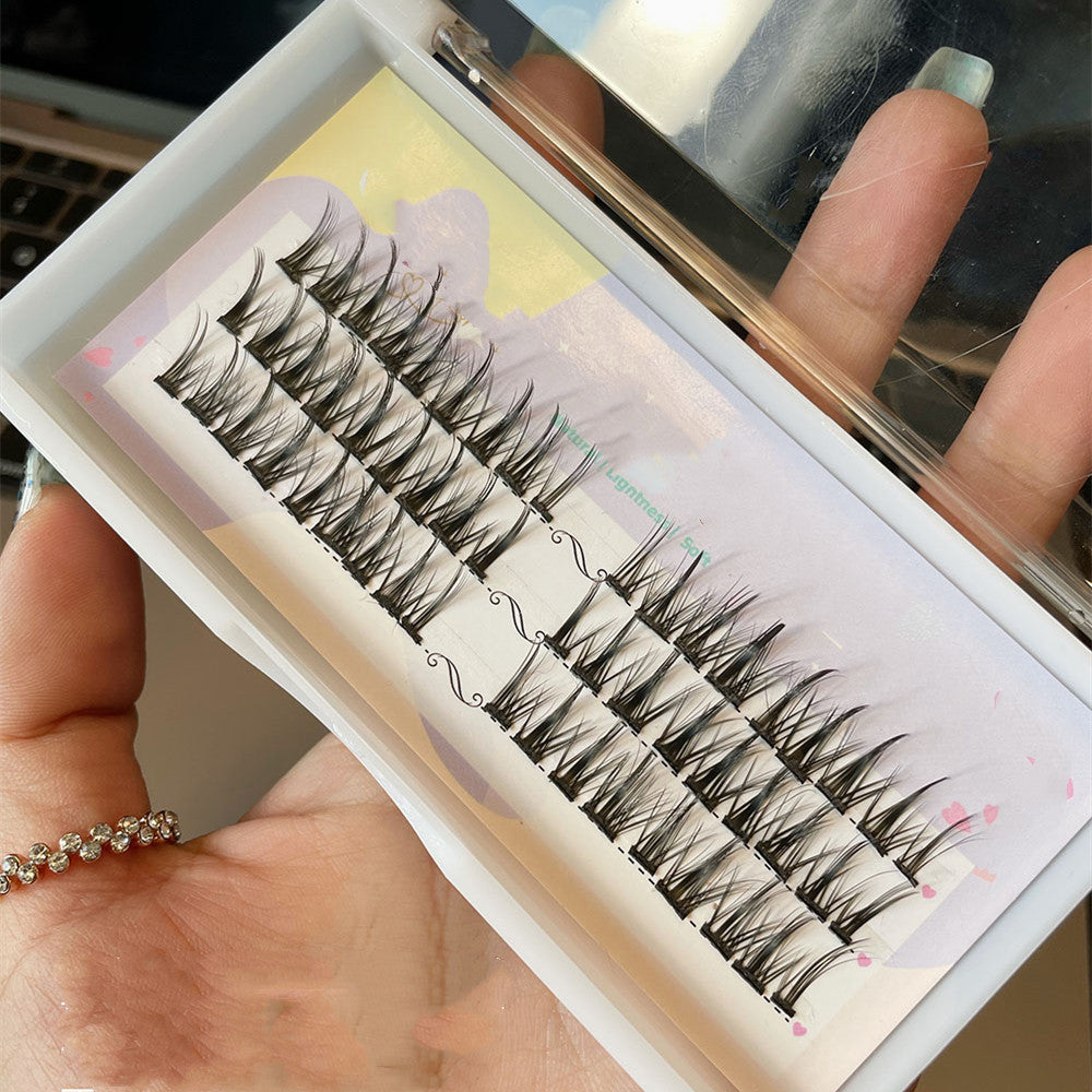 Mink Hair Segmented Little Devil False Eyelashes    HA0651