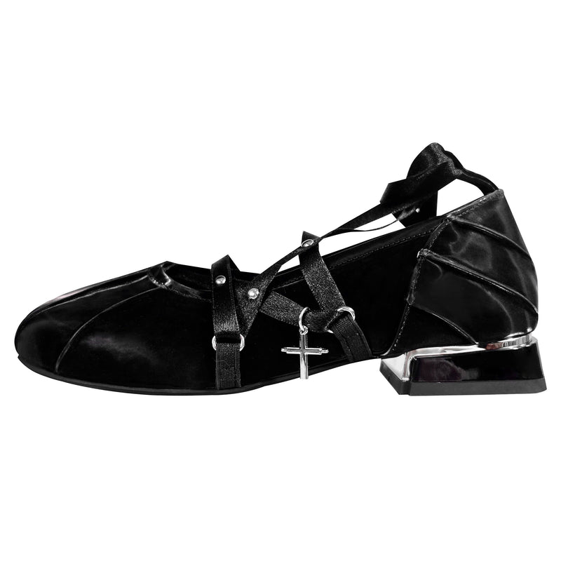 Round toe marie lace up shoes HA1586