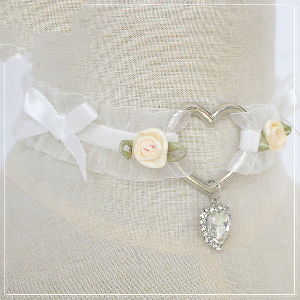 Fairy Cute Pink Heart Necklace    HA0747