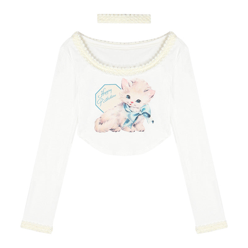 Cat cat T-shirt   HA1220