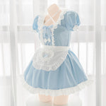 Aqua Blue Sugar Heart Cute Dress Uniform   HA0860