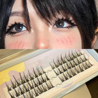 Mink Hair Segmented Little Devil False Eyelashes    HA0651