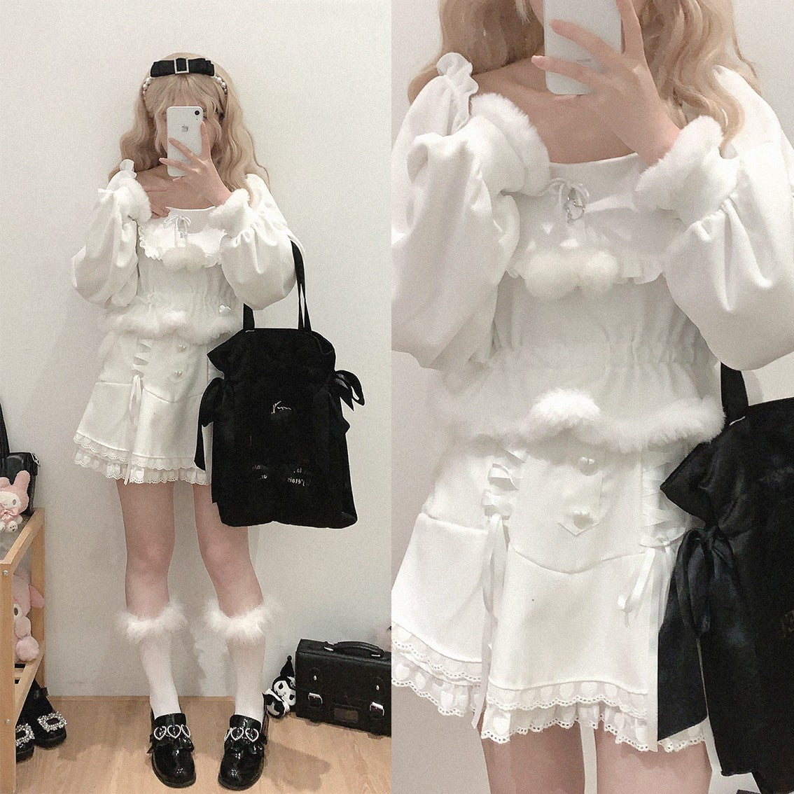 Lace Tie Heart Skirt  HA1268