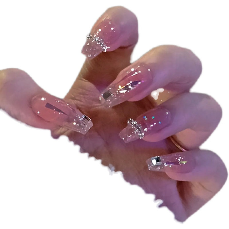 Gentle Rock Candy Crushed Gold Nail Patch  HA0134