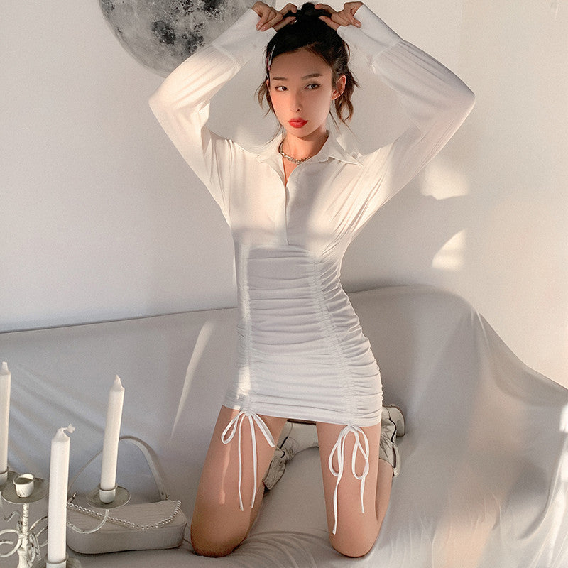 Smocked Slim Dress   HA1117