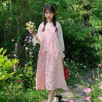 Gentle Embossed Butterfly Dress  HA0372