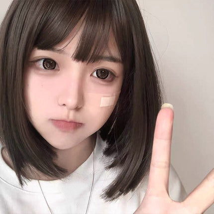 Natural bangs for short hair   HA0240