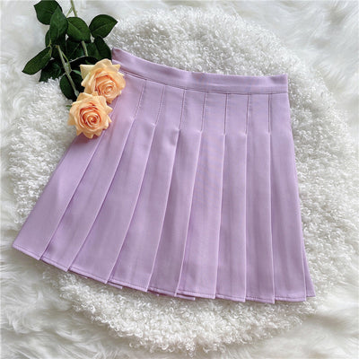 Slim all match pleated skirt HA1330