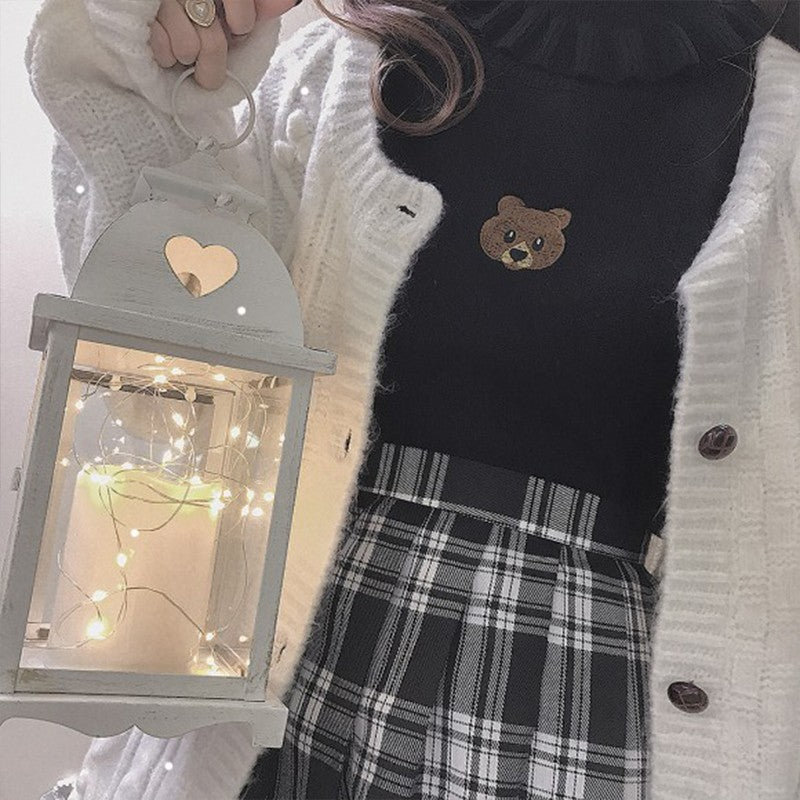 Turtleneck knitted bottoming shirt   HA1497