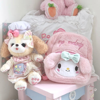 Cute Versatile Plush Backpack   HA0522