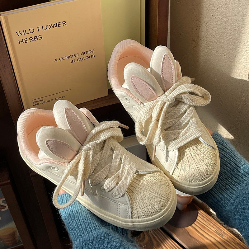 Pink rabbit white shoes   HA1477